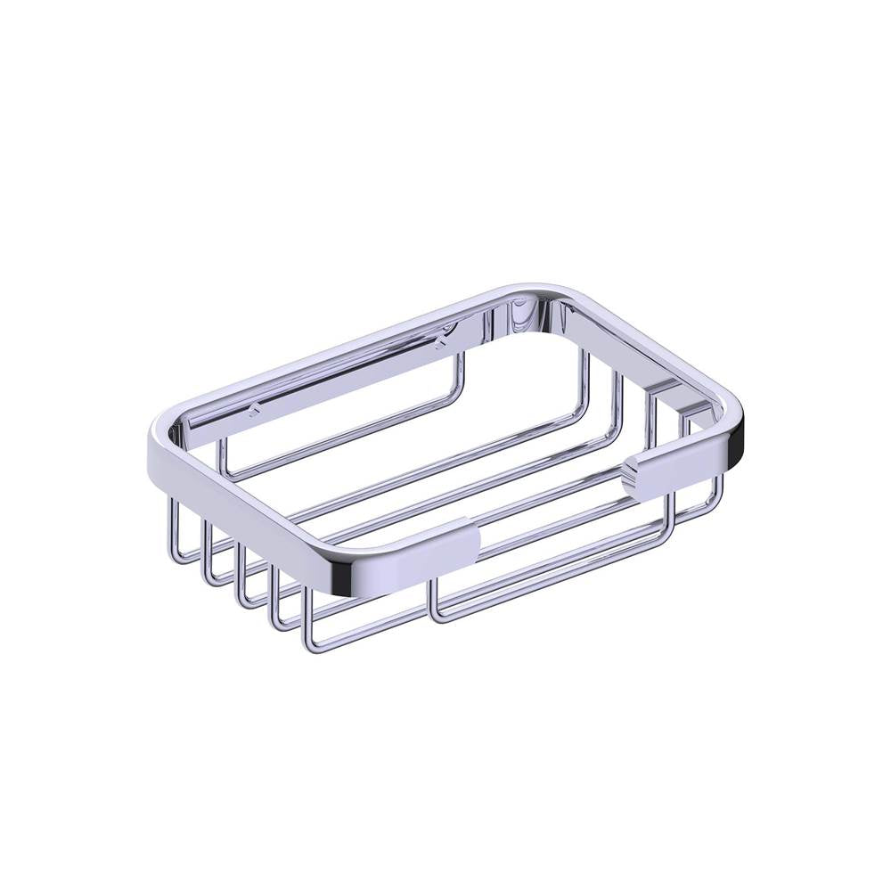 Kartners - Bath & Shower Baskets - Wire Basket -  Rectangle-Polished Chrome - Polished Chrome