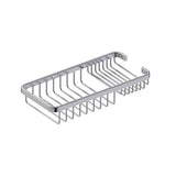 Kartners - Bath & Shower Baskets - Wire Basket with Soap Holder-Brushed Nickel - Brushed Nickel