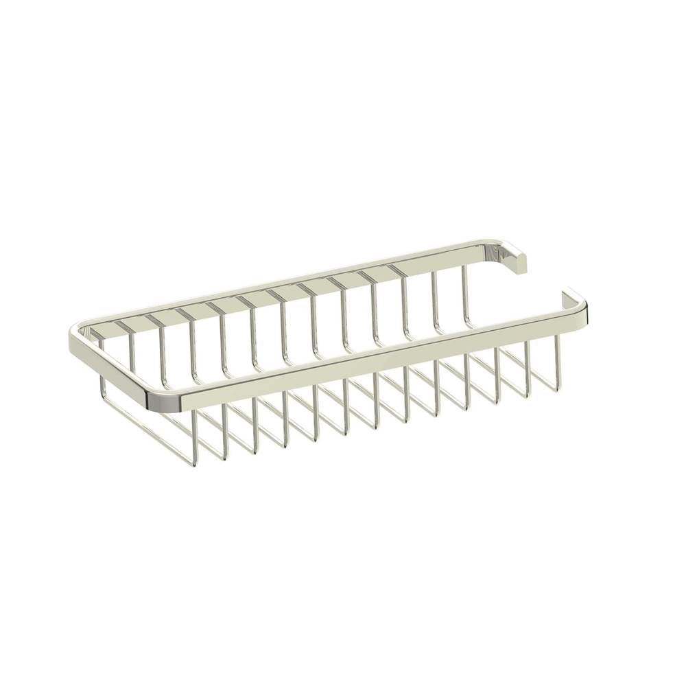 Kartners - Bath & Shower Baskets - Wire Basket-Polished Nickel - Polished Nickel