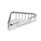 Kartners - Bath & Shower Baskets - Wire Basket - Corner Mount-Brushed Nickel - Brushed Nickel