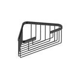 Kartners - Bath & Shower Baskets - Deep Corner Wire Basket-Matte Black - Matte Black
