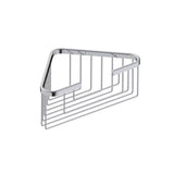 Kartners - Bath & Shower Baskets - Deep Corner Wire Basket-Polished Nickel - Polished Nickel