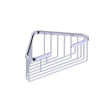 Kartners - Bath & Shower Baskets - Deep Corner Wire Basket-Polished Chrome - Polished Chrome