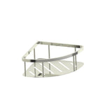 Kartners - Bath & Shower Baskets - Deep Corner Wire Basket-Polished Nickel - Polished Nickel