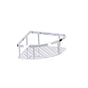 Kartners - Bath & Shower Baskets - Deep Corner Wire Basket-Polished Chrome - Polished Chrome