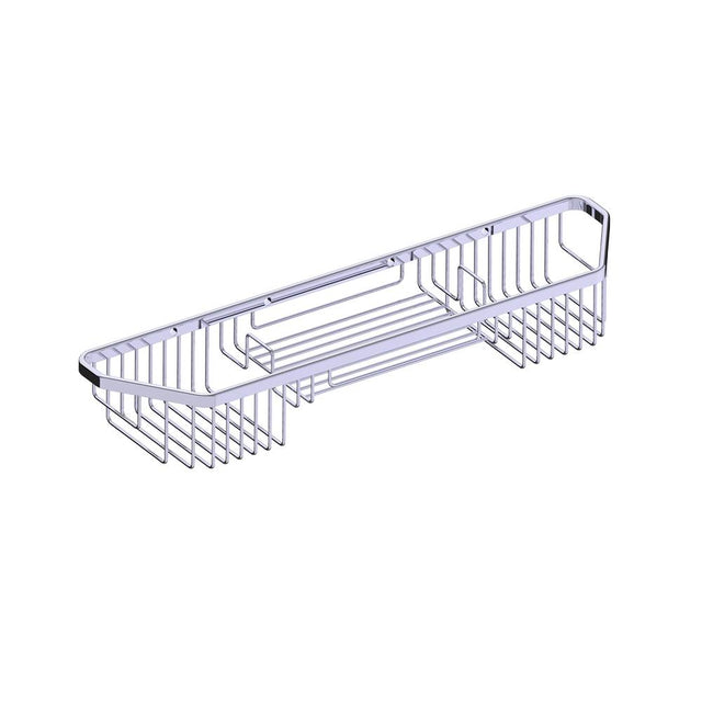 Kartners - Bath & Shower Baskets - Wire Basket-Polished Chrome - Polished Chrome