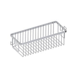 Kartners - Bath & Shower Baskets - Single Wire Basket with Hooks-Polished Nickel - Polished Nickel