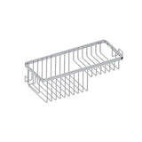 Kartners - Bath & Shower Baskets - Wire Basket with Hooks-Polished Nickel - Polished Nickel