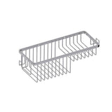 Kartners - Bath & Shower Baskets - Wire Basket with Hooks-Brushed Nickel - Brushed Nickel