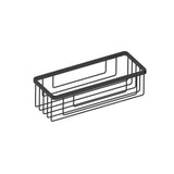 Kartners - Bath & Shower Baskets - 12-inch Wire Basket-Matte Black - Matte Black