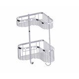 Kartners - Bath & Shower Baskets - Double Wire Basket-Polished Chrome - Polished Chrome