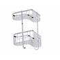 Kartners - Bath & Shower Baskets - Double Wire Basket-Polished Chrome - Polished Chrome