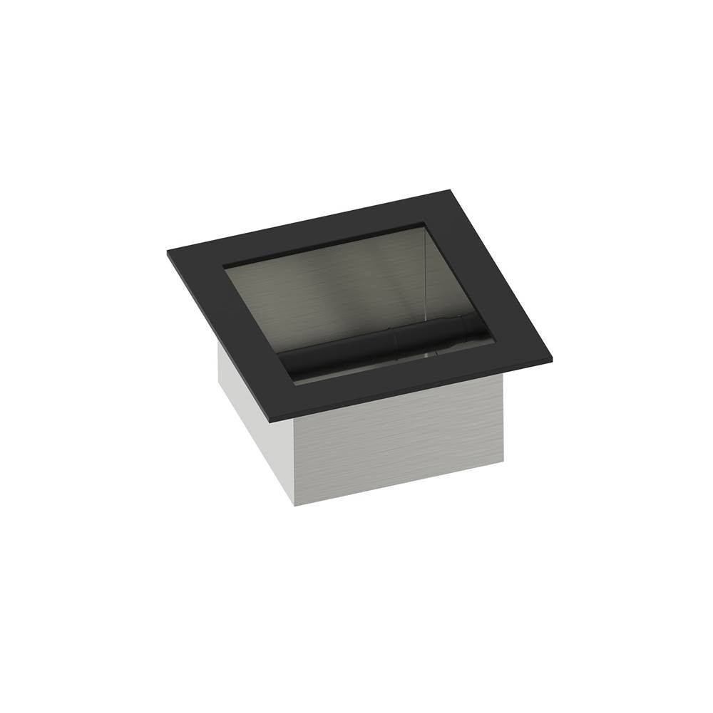 Kartners - HOTEL - Recessed Toilet Paper Holder-Matte Black - Matte Black