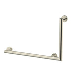 Kartners - Angle Grab Bar (Left)-Brushed Nickel - Brushed Nickel