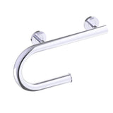 Kartners - Grab Bar with Paper Holder (Right)-Polished Chrome - Polished Chrome
