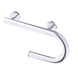 Kartners - Grab Bar with Paper Holder (Left)-Polished Chrome - Polished Chrome