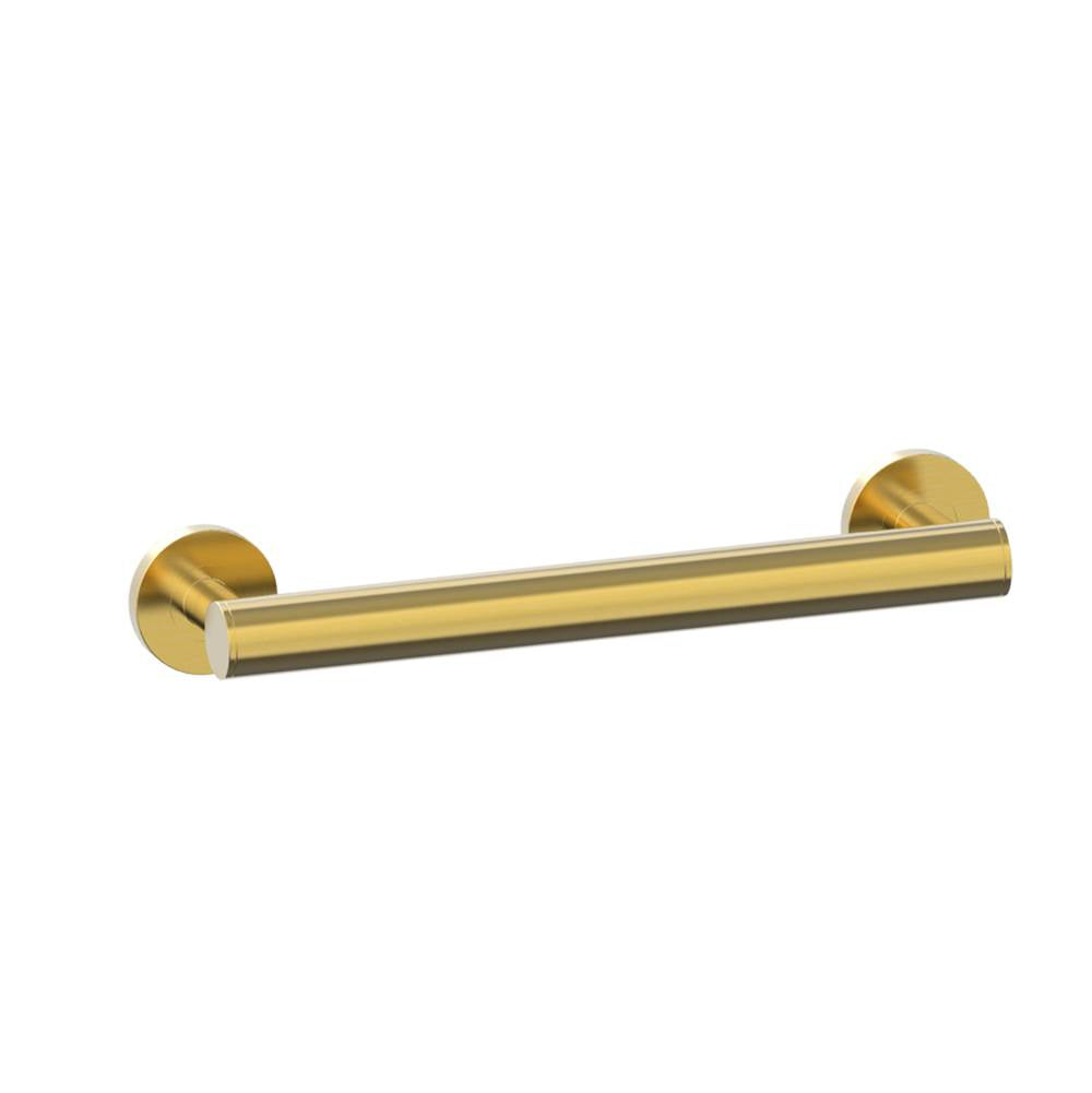 Kartners - 9100 Series 12-inch Round Grab Bar-Brushed Gold - Brushed Gold