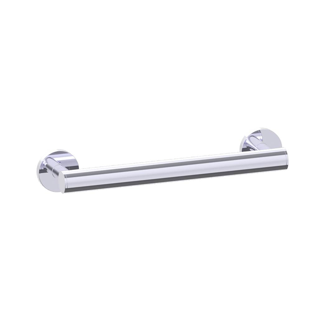 Kartners - 9100 Series 12-inch Round Grab Bar 35mm-Polished Chrome - Polished Chrome