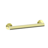 Kartners - 9100 Series 12-inch Round Grab Bar-Brushed Brass - Brushed Brass