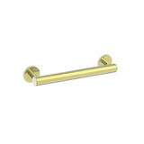 Kartners - 9100K Knurled Series 12-inch Round Grab Bar-Brushed Brass - Brushed Brass