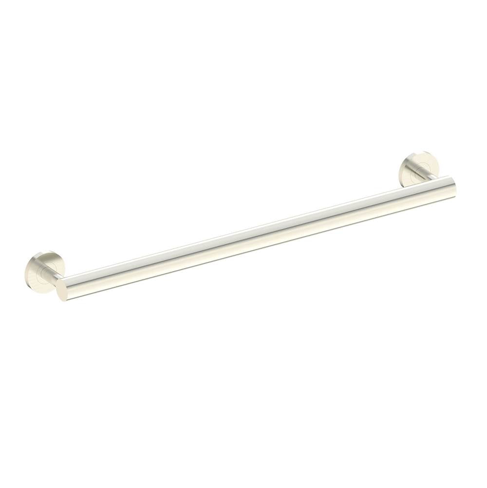 Kartners - 9100 Series 24-inch Round Grab Bar 35mm-Brushed Nickel - Brushed Nickel