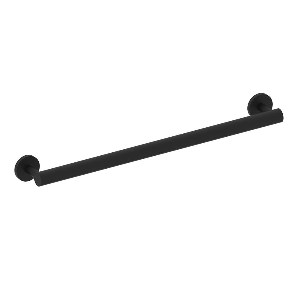 Kartners - 9100 Series 24-inch Round Grab Bar-Matte Black - Matte Black