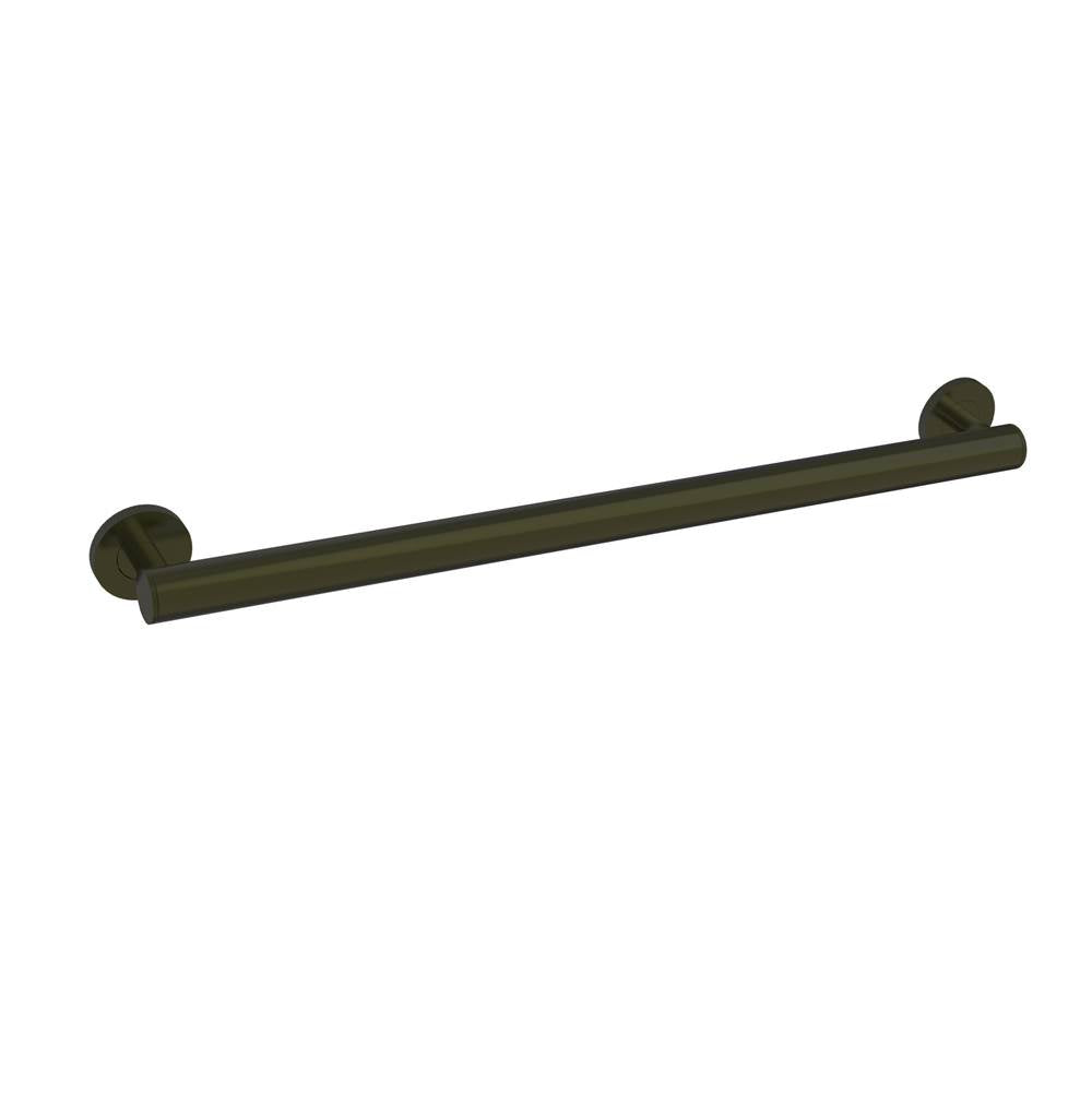 Kartners - 9100K Knurled Series 24-inch Round Grab Bar-Matte Black - Matte Black