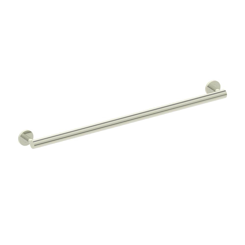 Kartners - 9100 Series 32-inch Round Grab Bar-Polished Nickel - Polished Nickel