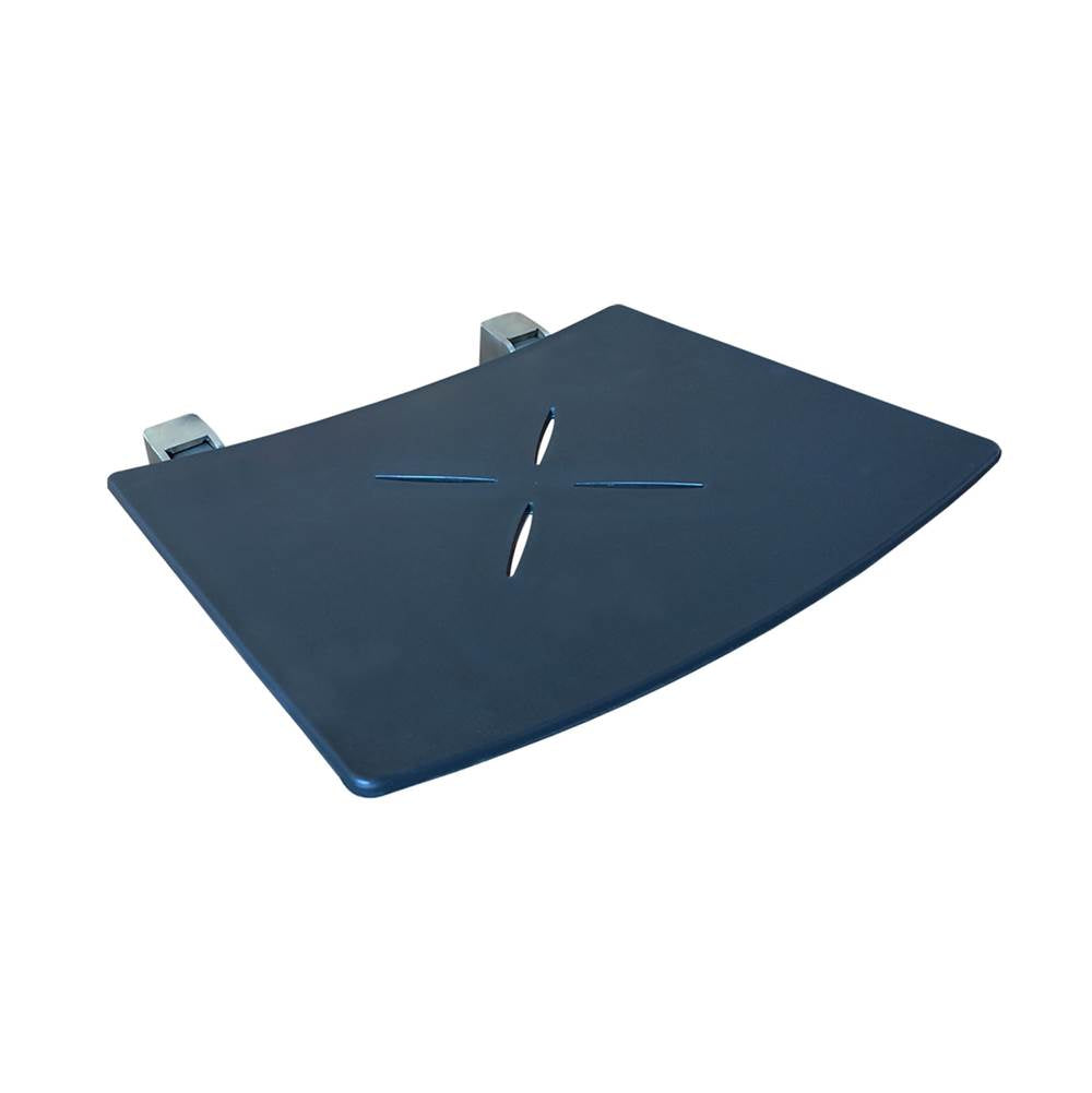 Kartners - Shower Seats - Fold Up Shower Seat - Grey - Gray