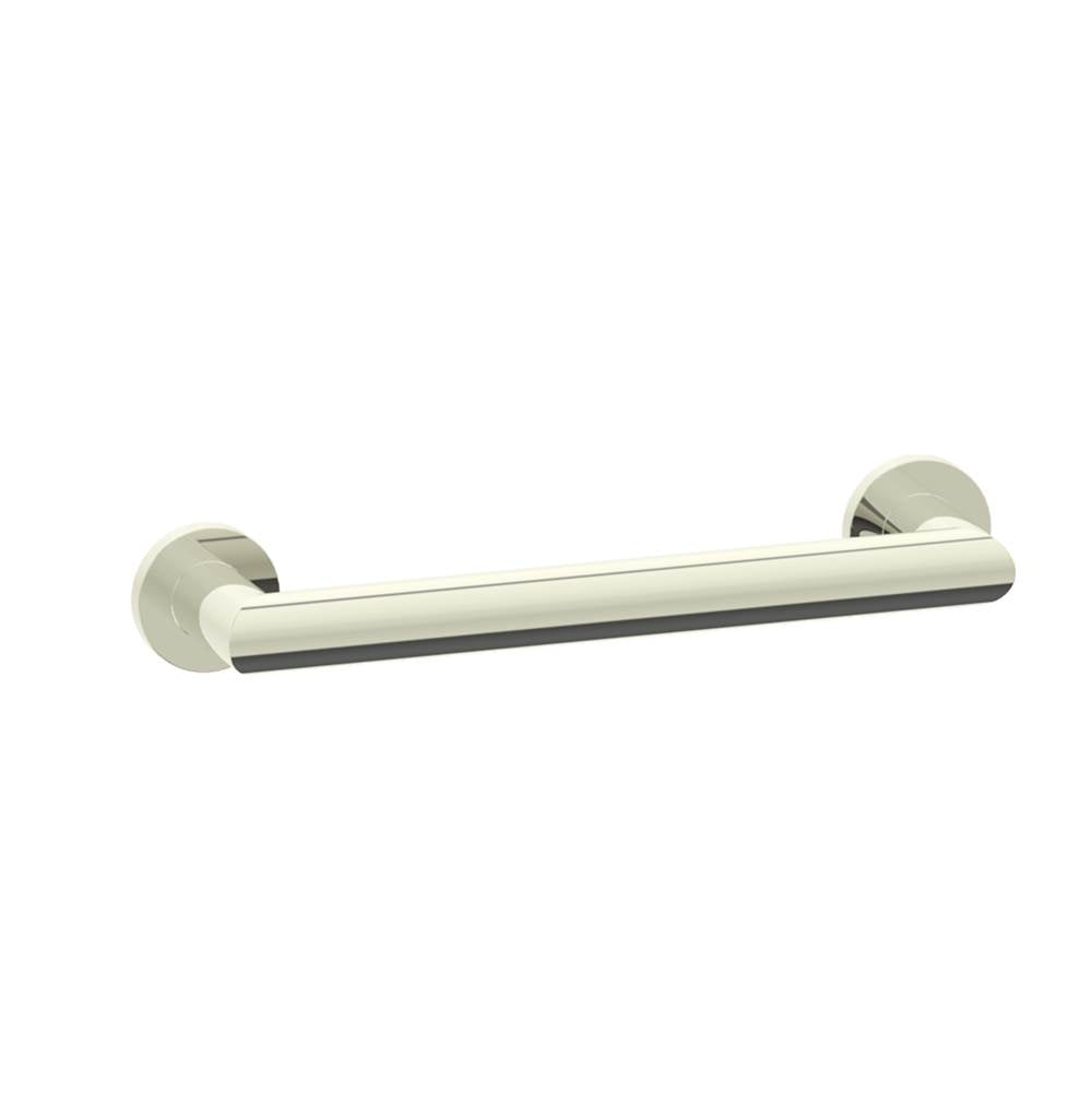 Kartners - 9200 Series 12-inch Round Mitered Grab Bar-Polished Nickel - Polished Nickel