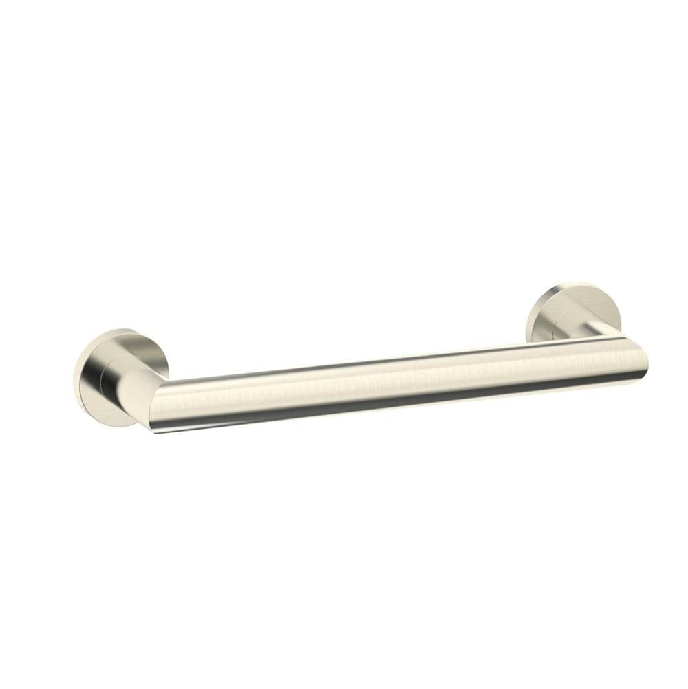 Kartners - 9200 Series 12-inch Round Mitered Grab Bar-Brushed Nickel - Brushed Nickel