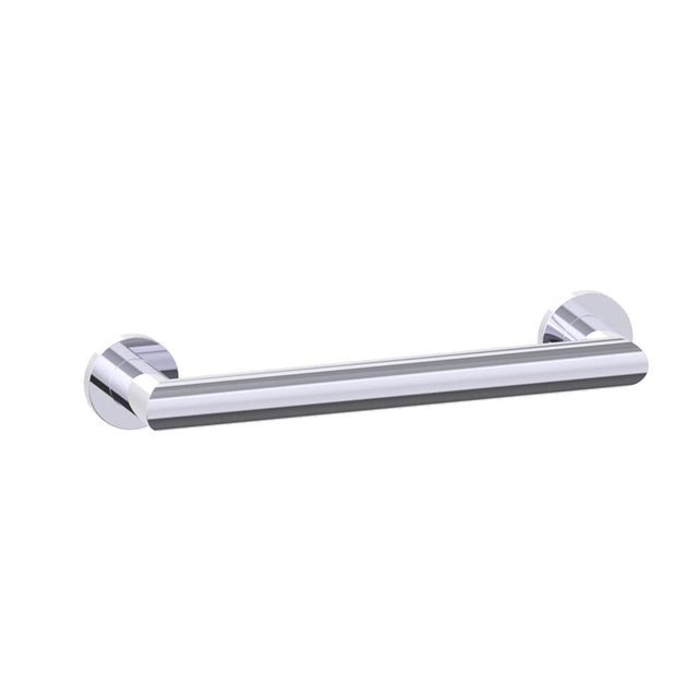 Kartners - 9200 Series 12-inch Round Mitered Grab Bar-Polished Chrome - Polished Chrome