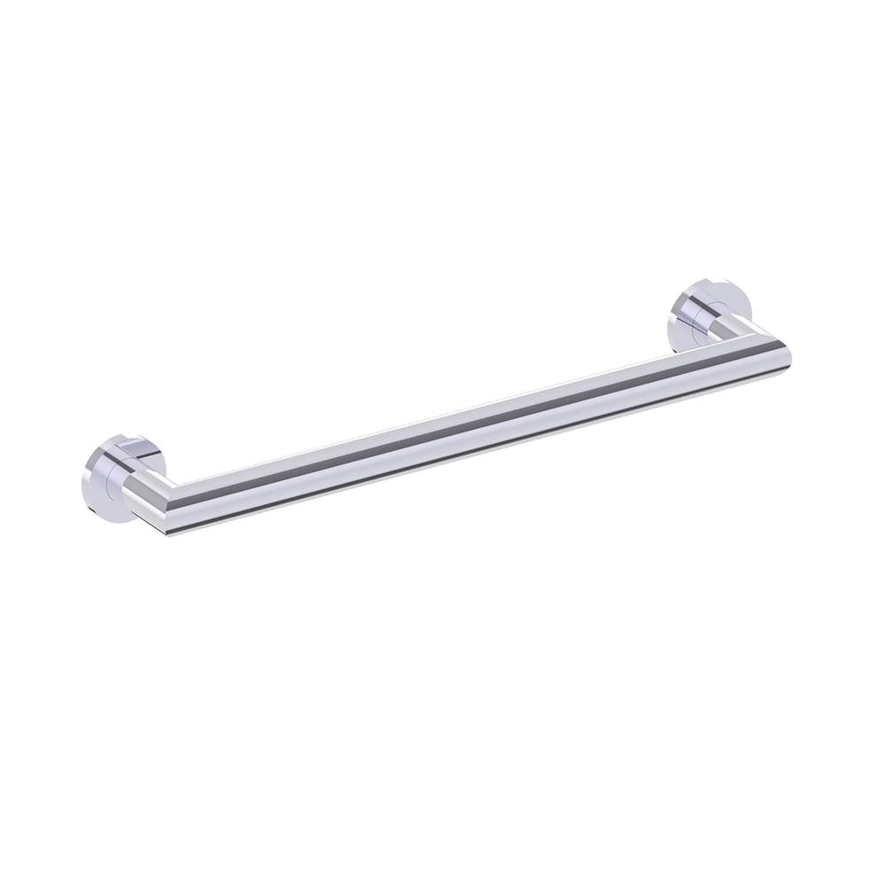 Kartners - 9200 Series 18-inch Round Mitered Grab Bar-Polished Chrome - Polished Chrome