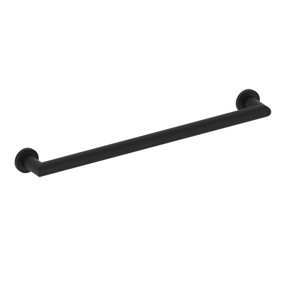 Kartners - 9200 Series 24-inch Round Mitered Grab Bar-Matte Black - Matte Black