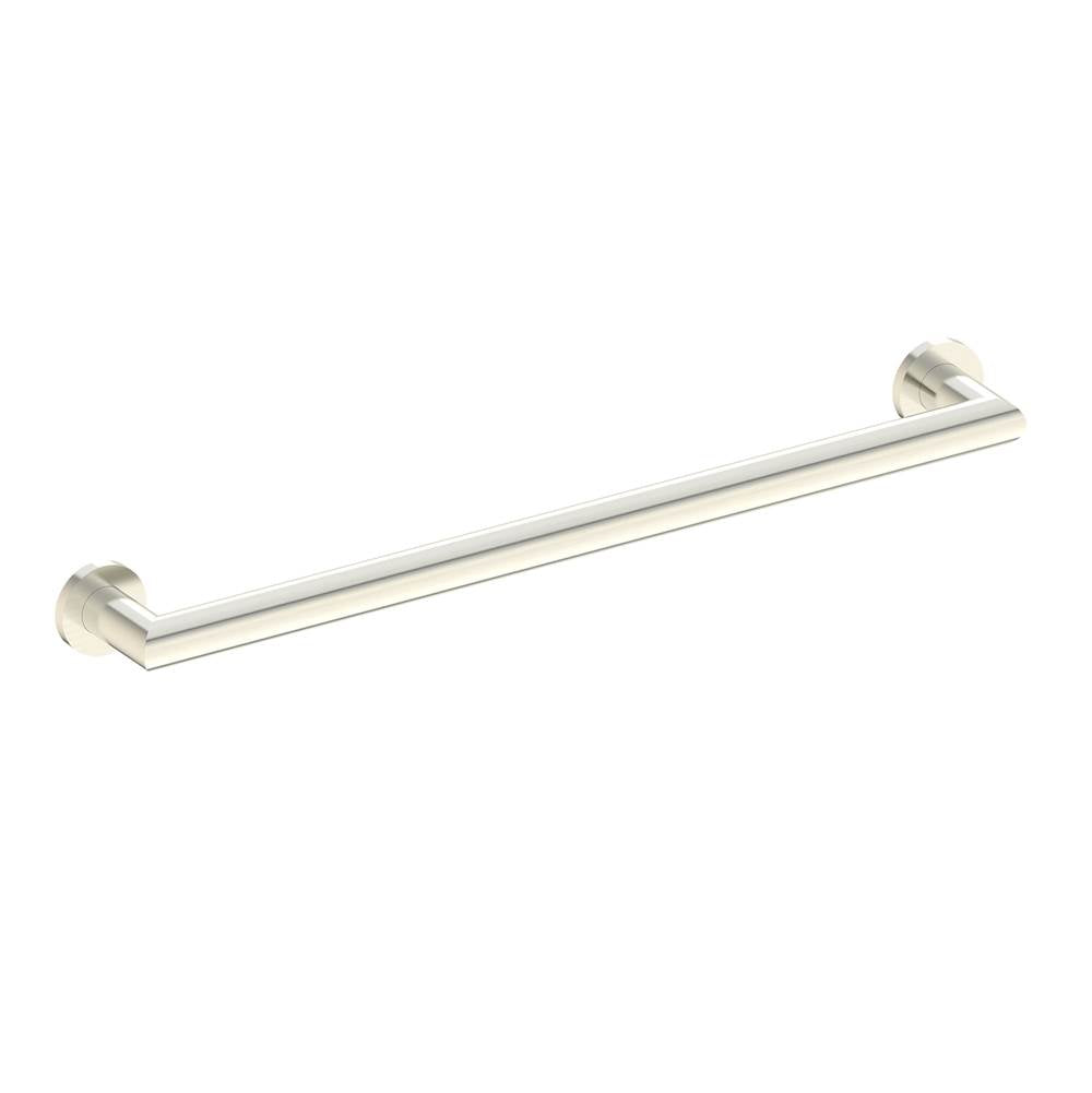 Kartners - 9200 Series 24-inch Round Mitered Grab Bar-Brushed Nickel - Brushed Nickel
