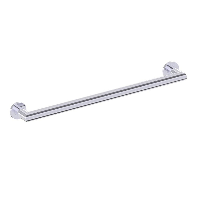 Kartners - 9200 Series 24-inch Round Mitered Grab Bar-Polished Chrome - Polished Chrome