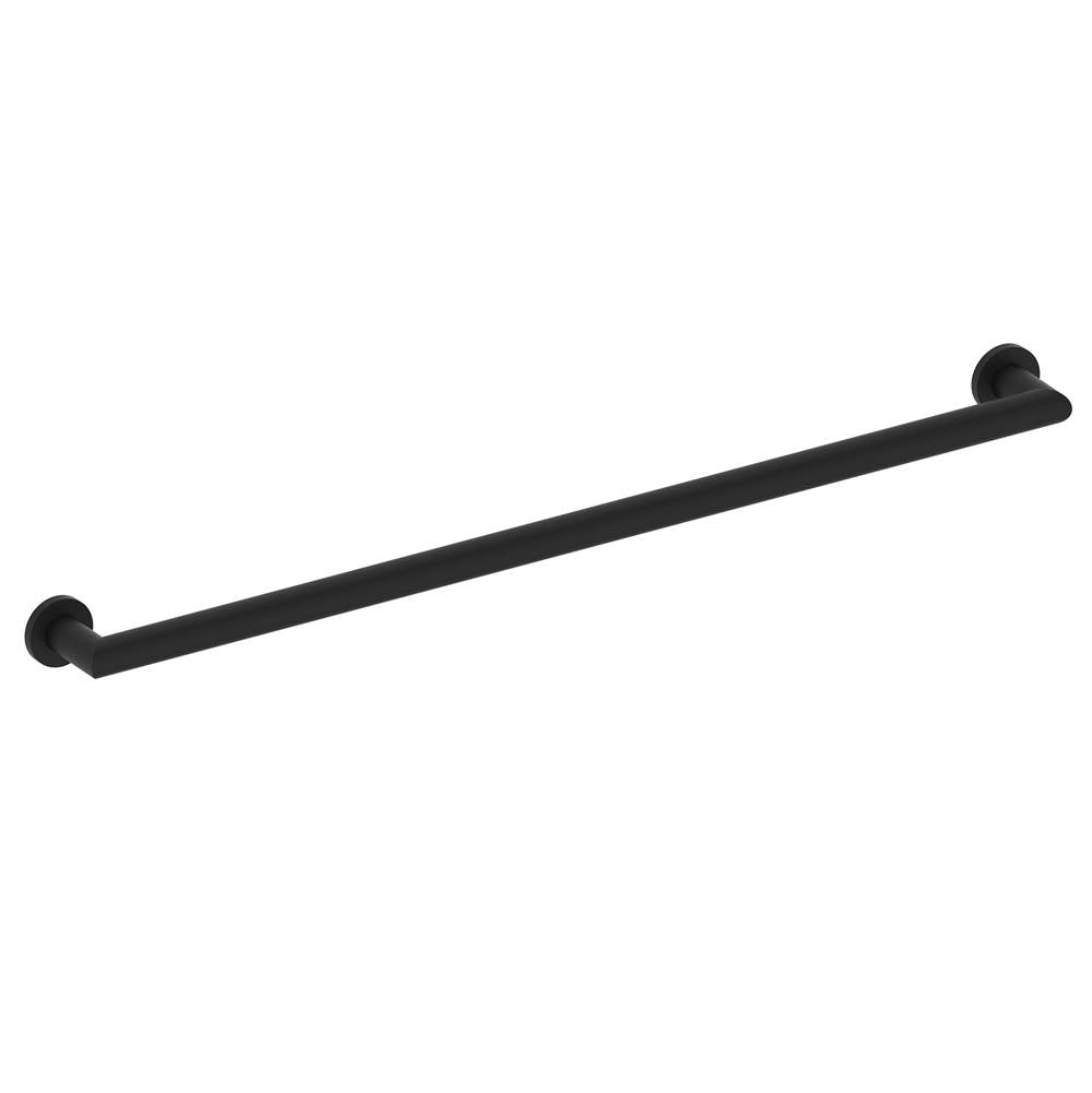 Kartners - 9200 Series 36-inch Round Mitered Grab Bar-Matte Black - Matte Black