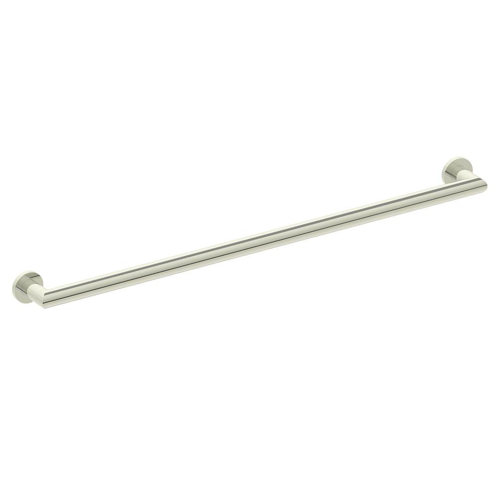 Kartners - 9200 Series 36-inch Round Mitered Grab Bar-Polished Nickel - Polished Nickel