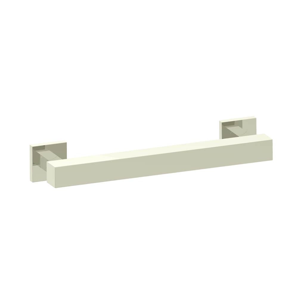 Kartners - 9300 Series 12-inch Square Grab Bar-Polished Nickel - Polished Nickel
