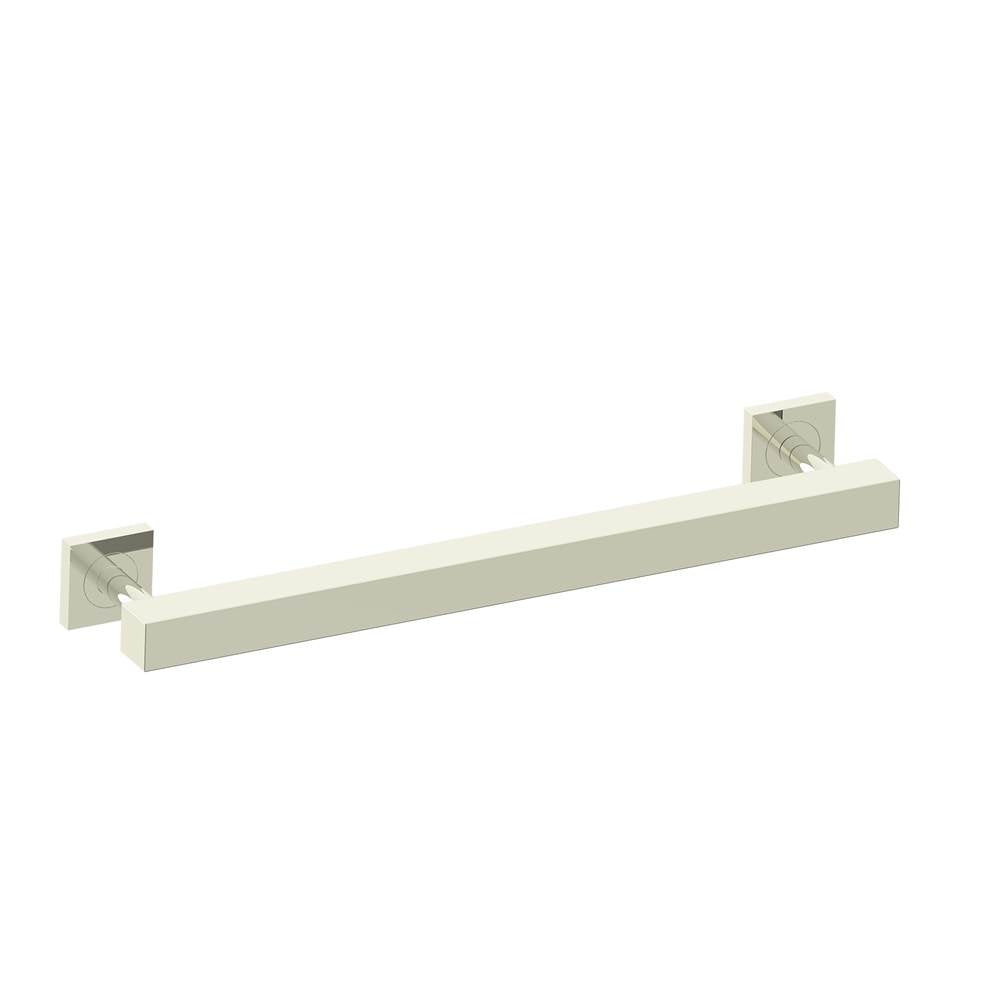 Kartners - 9300 Series 18-inch Square Grab Bar-Polished Nickel - Polished Nickel