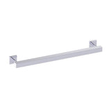 Kartners - 9300 Series 24-inch Square Grab Bar-Polished Chrome - Polished Chrome