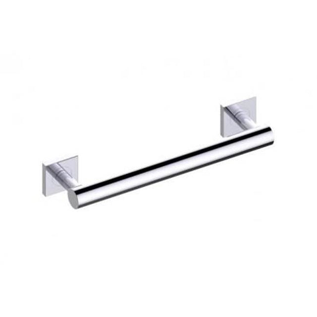 Kartners - 9400 Series 12-inch Round Grab Bar with Square Rosettes 35mm-Prosecco Bronze - Prosecco Bronze