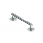 Kartners - 9400 Series 24-inch Round Grab Bar with Square Rosettes 35mm-Prosecco Bronze - Prosecco Bronze