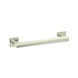 Kartners - 9400 Series 12-inch Round Grab Bar with Square Rosettes 35mm-Polished Nickel - Polished Nickel