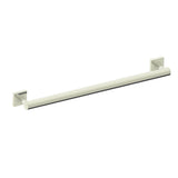 Kartners - 9400 Series 24-inch Round Grab Bar with Square Rosettes 35mm-Polished Nickel - Polished Nickel
