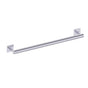 Kartners - 9400 Series 24-inch Round Grab Bar with Square Rosettes 35mm-Polished Chrome - Polished Chrome
