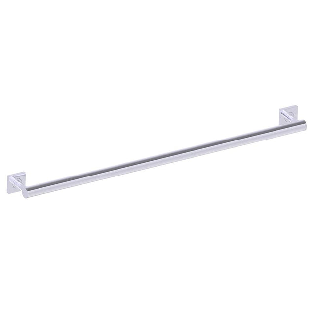Kartners - 9400 Series 36-inch Round Grab Bar with Square Rosettes 35mm-Polished Chrome - Polished Chrome