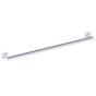 Kartners - 9400 Series 36-inch Round Grab Bar with Square Rosettes 35mm-Polished Chrome - Polished Chrome
