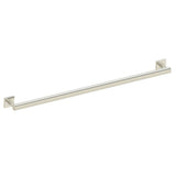 Kartners - 9400 Series 36-inch Round Grab Bar with Square Rosettes-Brushed Nickel - Brushed Nickel