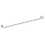 Kartners - 9400 Series 42-inch Round Grab Bar with Square Rosettes 35mm-Brushed Nickel - Brushed Nickel